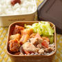 10分155円節約弁当＊ちくわのチリソース弁当
