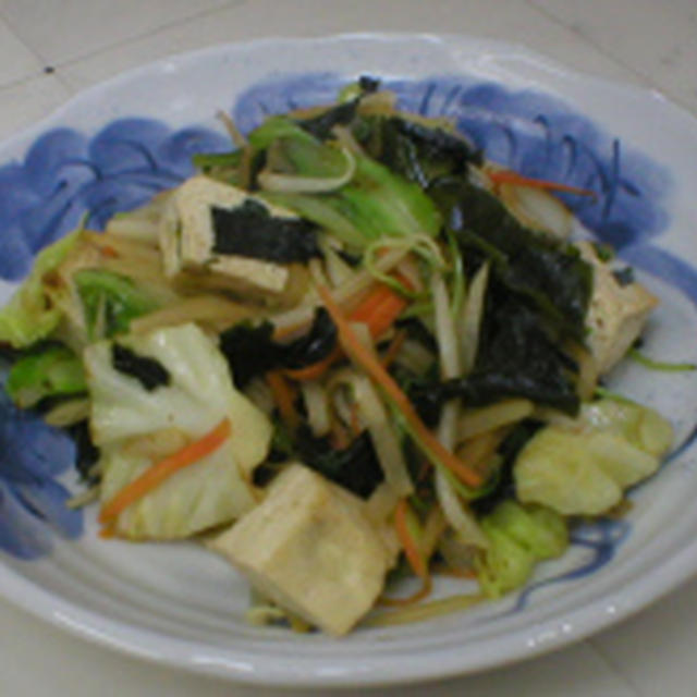 豆腐野菜炒め