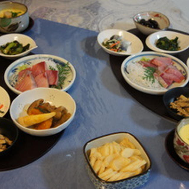 ストウブ鍋で筑前煮と茶碗蒸し