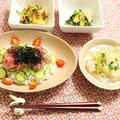 ダブルマグロ丼定食　レシピ