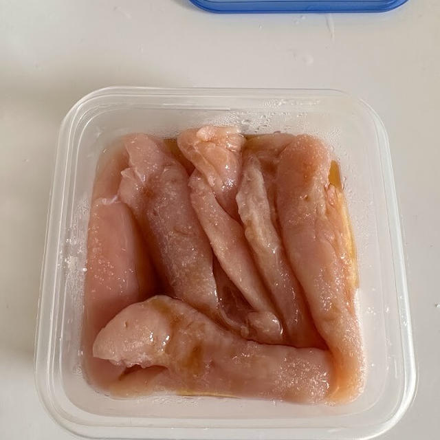 夏おかず【レンチンささみときゅうりの豆板醤和え】と夏晩ごはん