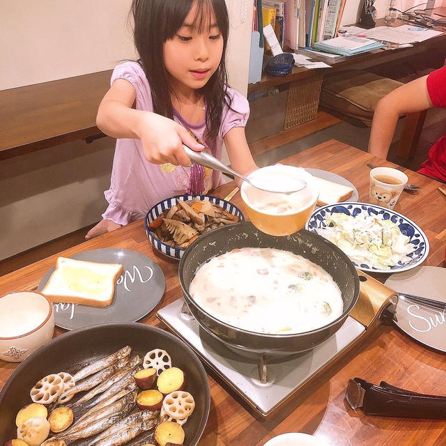 晩御飯はシチューです！！