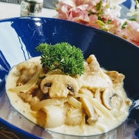 【レシピ】タイム香るクリーム煮♡豚バラ＆マッシュルーム