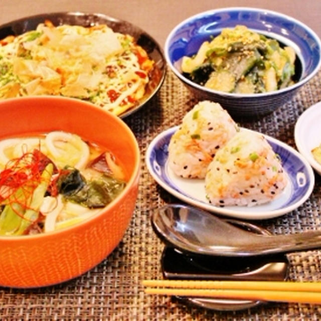 ボッチ飯　30分で少量色々晩ごはん