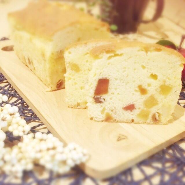 ワンボウルで混ぜるだけ！ドライフルーツパウンド ◡̈♥︎