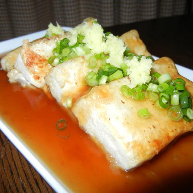 フライパンで作る「揚げ出し豆腐」