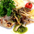白身魚のグリル*バジルソース by mariaさん