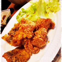 チキンとアジの竜田揚げ♪  Fried Chicken & Fish