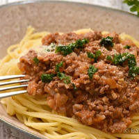 丸とごトマトで作るミートソースレシピ｜ランチミートソースパスタ