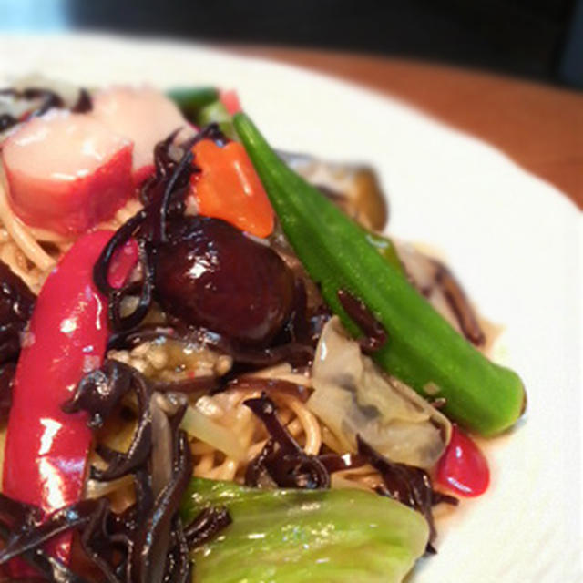 「五目餡かけ中華蕎麦」