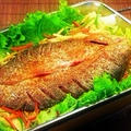 蔥油烤魚│台湾風タイの塩焼き