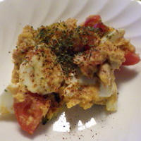 かぼちゃ・ツナ・プチトマトのエスニックサラダ