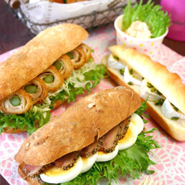 ４種のサンドウィッチでピクニック弁当 By ぱおさん レシピブログ 料理ブログのレシピ満載