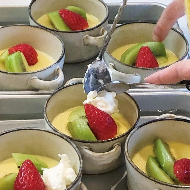 レンジで作る簡単プリン