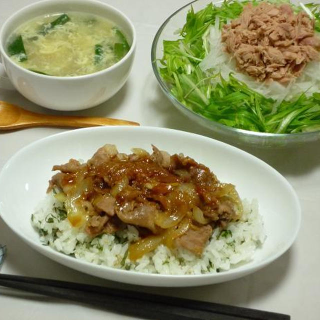 2011年1月20日（木）の晩ごはん。