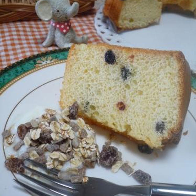 ヨーグルトシフォンケーキで、朝食を！