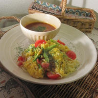 とろっと玉子のつけオムスパゲティ