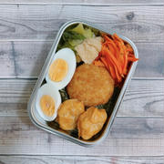 1/6～1/10のお弁当（コロッケ海苔弁当、ドライカレー、豚肉とピーマンの焼肉のたれ炒め、肉じゃが、豚肉のスパイス炒め）