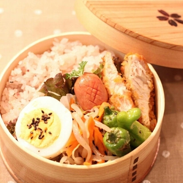 カフェ弁★ササミカツ弁当