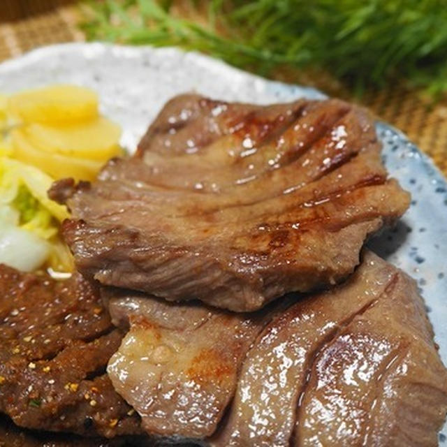 息子が好きな牛タンの夕食☆送別会