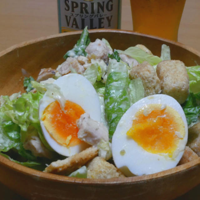 COSTCOのチキンシーザーサラダ