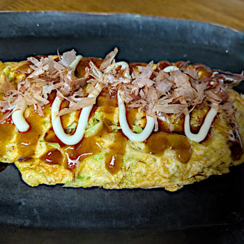 とん平焼きとミルクプリン