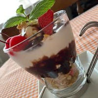 おうちで チョコパフェな時間と 豆乳ラテ♬
