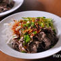 酢っぱ辛い！韓国風牛しゃぶしゃぶサラダで、糖質オフランチ