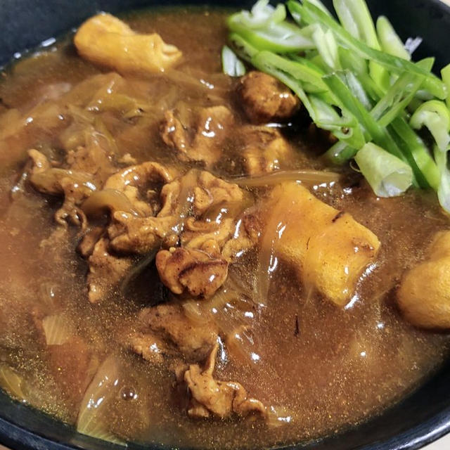 葱がおいしいお蕎麦屋さんのカレーうどん