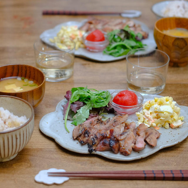 【レシピ】ハワイアンチャーシューチキン＆マカロニサラダで＊ハワイ風の夕飯、と「最近始めた仕事」のお話し