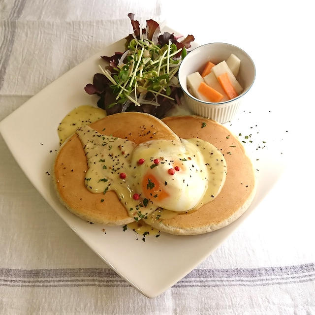 ＊エッグベネディクトパンケーキ＊