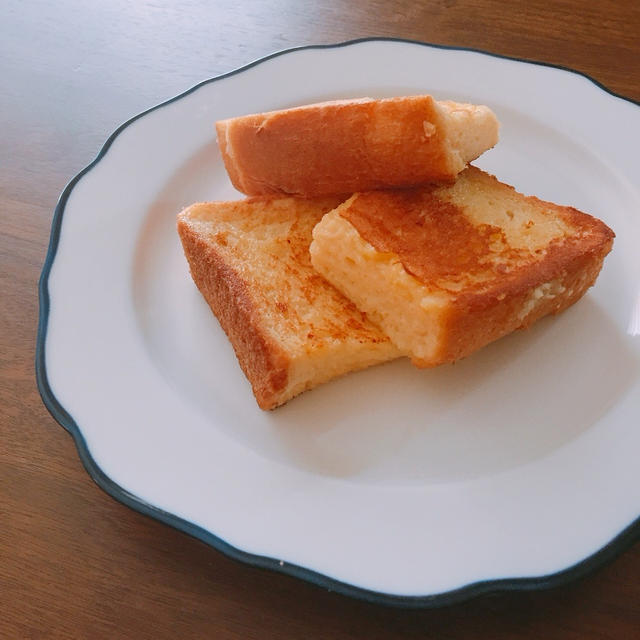 卵が濃い♡豆乳フレンチトースト＊今日の夕食とデトックス