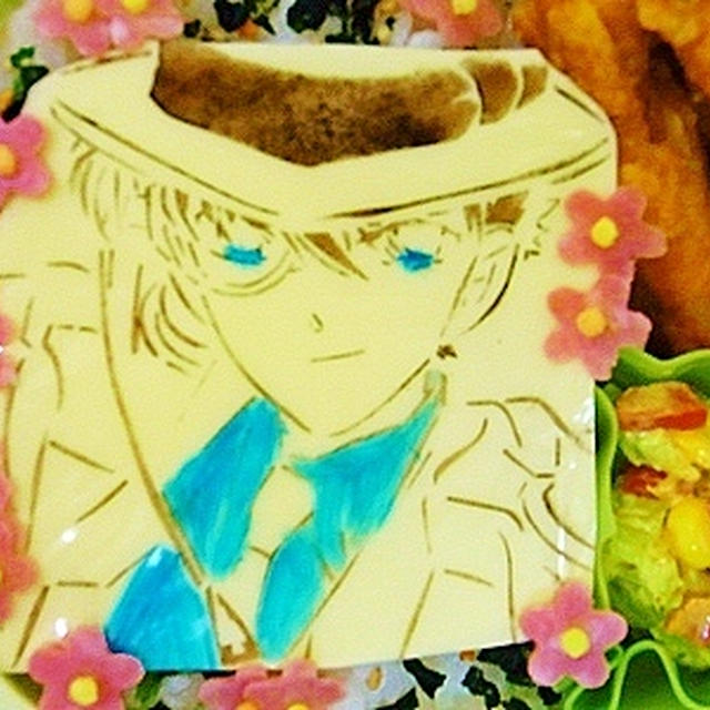 チーズアートで怪盗キッド☆名探偵コナン＆ツブで2種類のお料理