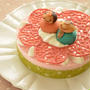 いちごムースのひな祭りケーキ