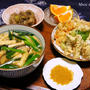 春の天麩羅とたぬきうどん（はなまるマーケット）