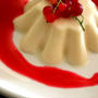 Vanilla Panna Cotta with Red Currant Syrupバニラパンナコッタとアカスグリのシロップ