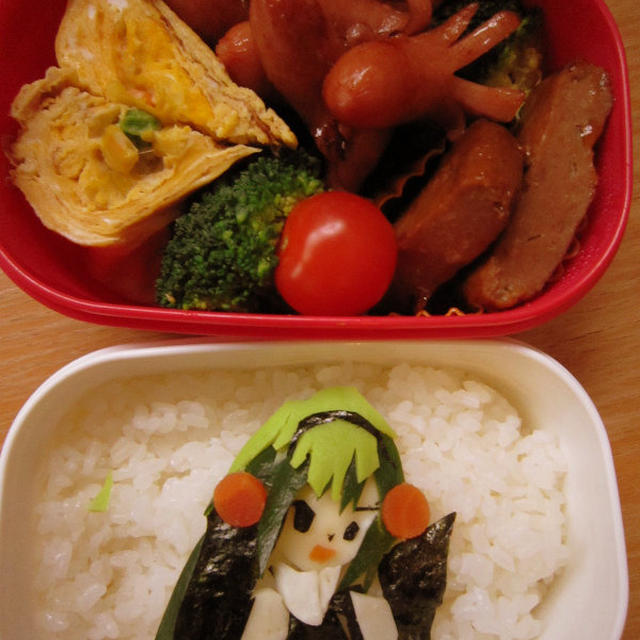 2月19日のお弁当　初音ミク