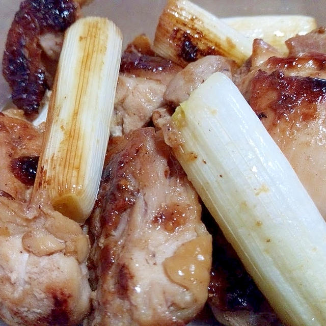 串なしねぎま 鶏肉とネギの焼き鳥風【レシピ】