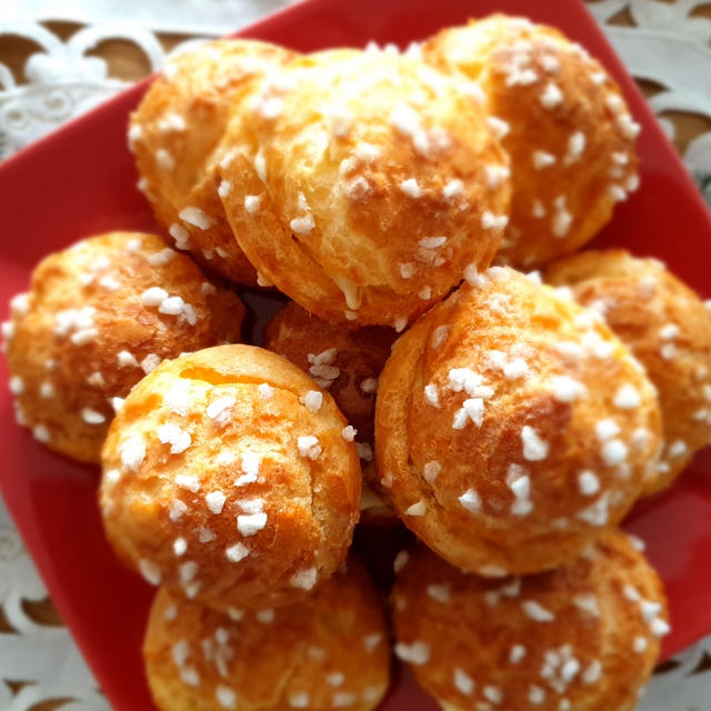 週末のおやつ★シュガー付きシュークリーム