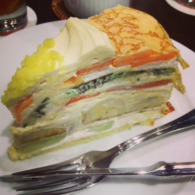 今日はハーブスでケーキ