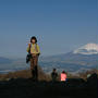富士山を眺めに金時山