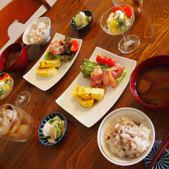 野菜のかつおテリーヌ朝ごはん