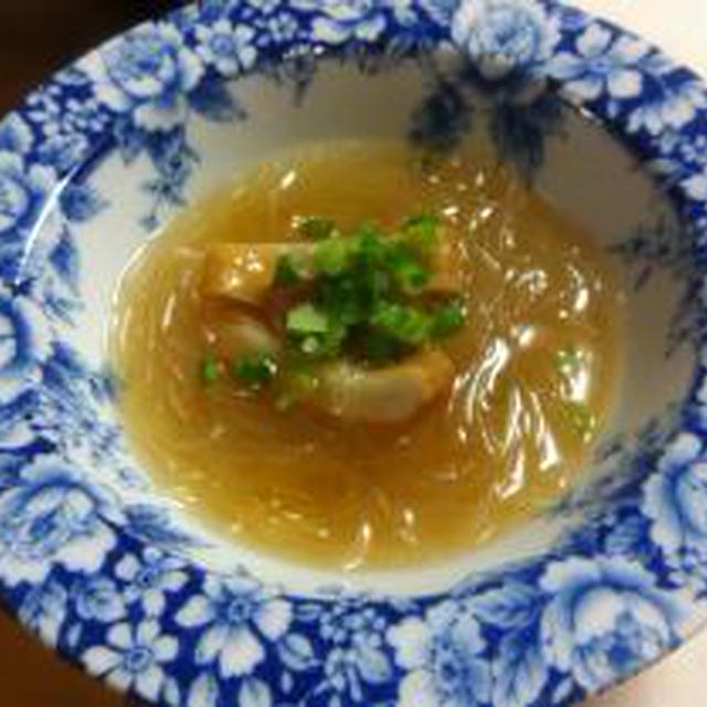 ダイエットレシピ　ニンニク＆生姜オイルの春雨スープ、と腹筋の話