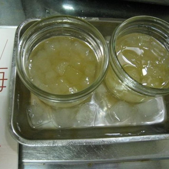 冬瓜の梅風味ゼリー