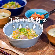 白菜と豚肉のうまうま丼と、胃の内視鏡検査のこと。