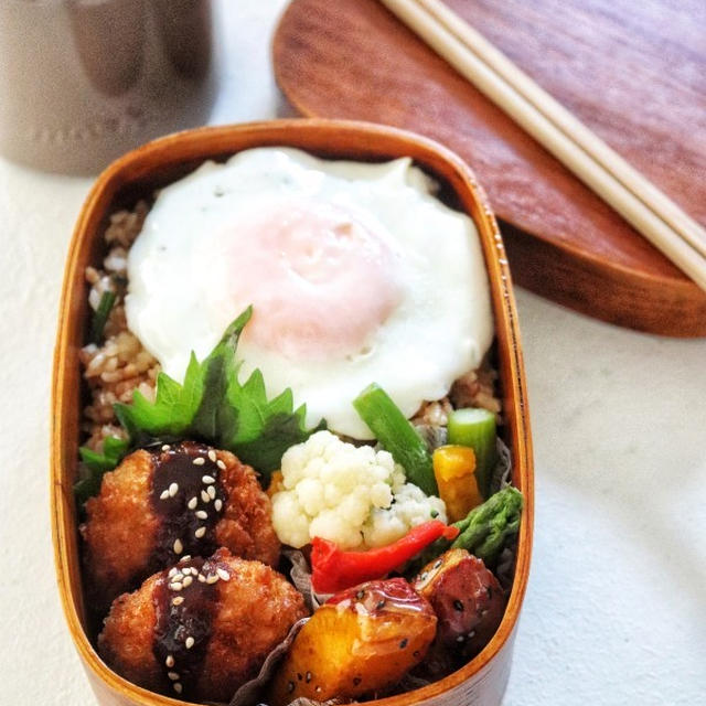 ひとり鍋のポーションで激旨【坦々チャーハン弁当】＊中学生男子弁当