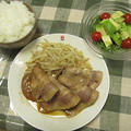 【夜ご飯】生姜焼き・アボカドとスプラウトのサラダ・海鮮丼