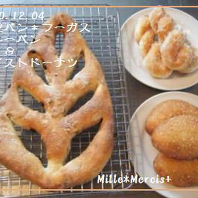 【教室パン】フーガスtoｶﾚｰﾊﾟﾝ&ﾂｲｽﾄﾄﾞｰﾅﾂ