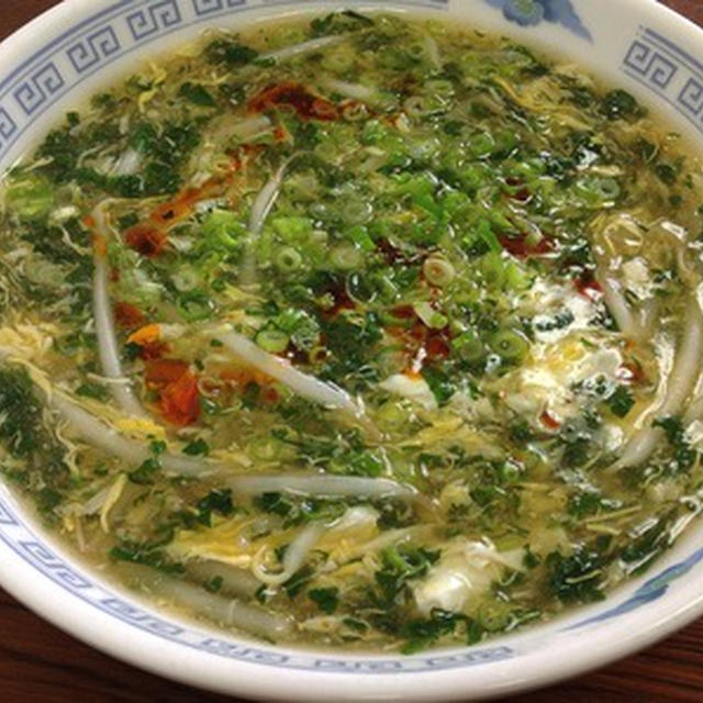 健康に良さそう？「モロヘイヤラーメン」