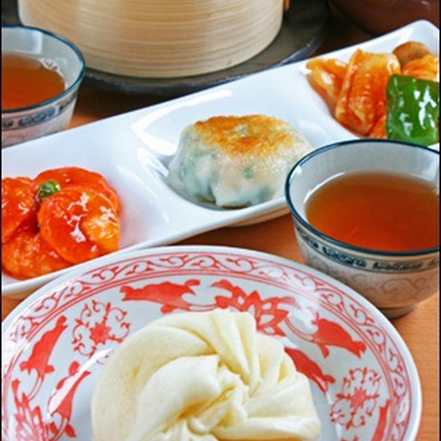花巻と中国茶のランチ